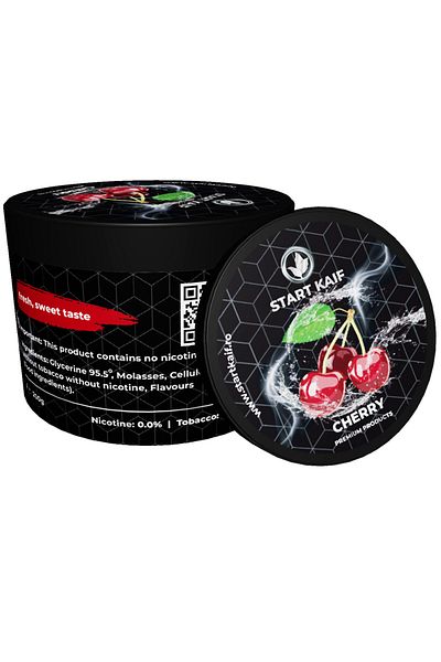 Start Kaif StartKaif Hookah Flavor, Cherry, made of cellulose, without nicotine or tobacco, 200g