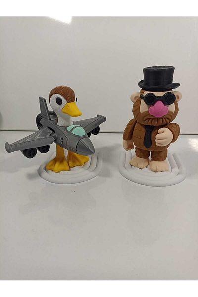 smilechild Bombardini Gusini and Mateo Brainrot Figure Toy Tung Tung Tung Sahur Family