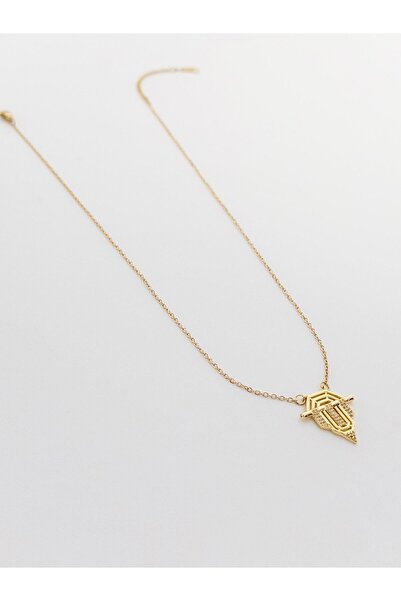 Sentez Serenay Steel Necklace Gold