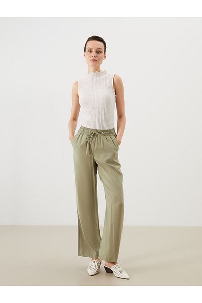 LC Waikiki New Season Women's Modal Blend Trousers with Elastic Waist - S5M702Z8