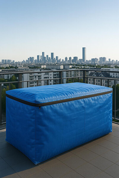 sizenelazım Zippered Blue Waterproof Garden Furniture and Balcony Furniture P...