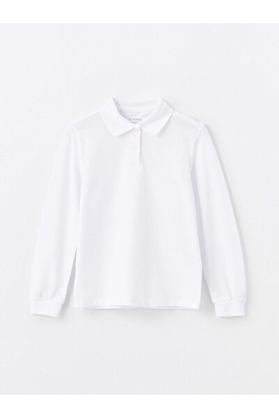 LC Waikiki Peak New Season Polo Neck Basic Girls' T-Shirt 2-Pack