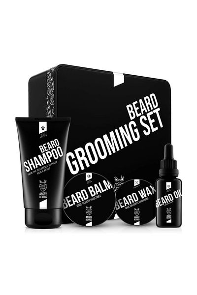 Angry Beards Jack Saloon & Carl Smooth Beard Care Gift Set