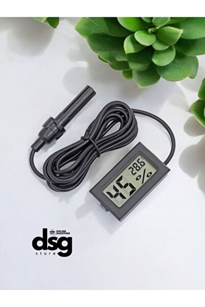 online shopping dsg store Dijital Nem ve Sıcaklık Ölçer Cihazı Problu Kuluçka Termometresi, Higrometre