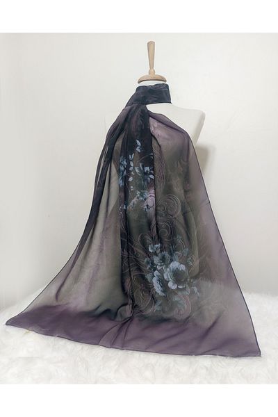 istanbul prensesleri Patterned Chiffon Shawl 185 X 70 cm