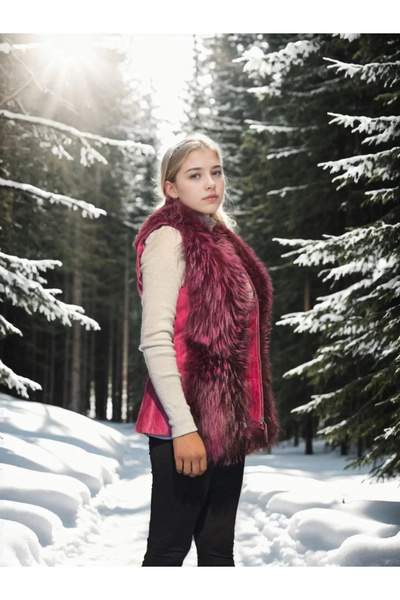 Flexium Women's Sleeveless Genuine Vest - Fuchsia