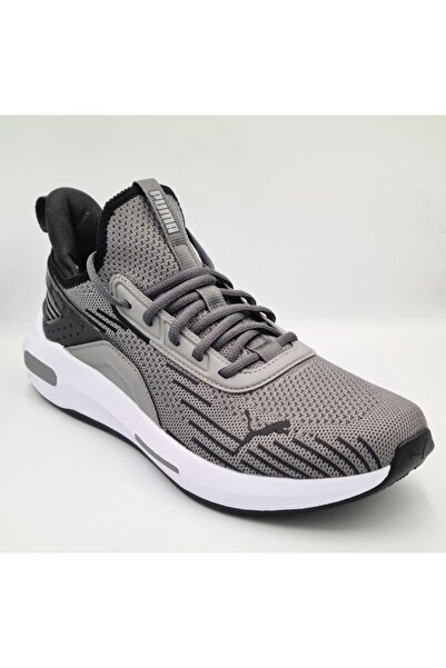 Puma Softride Enzo 5 Hype Gri Renk Slip-On Bağcıklı Erkek Koşu Spor Ayakkabı