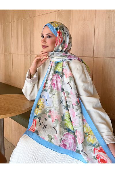 Mira İpek Şal de bambus cu model Tok Stand pentru femei