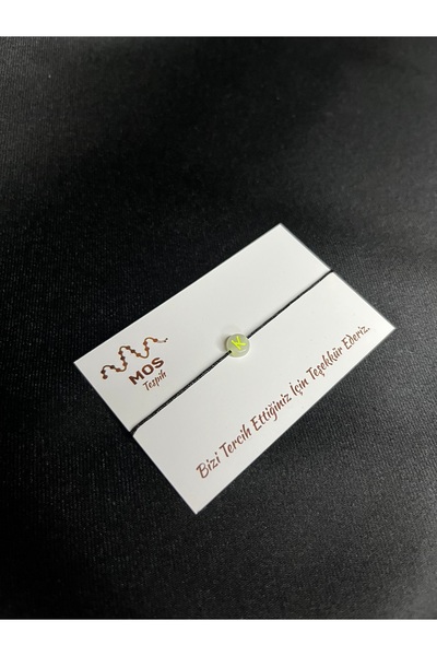 Mos Tespih Letter K Adjustable Drawstring Lucky Bracelet