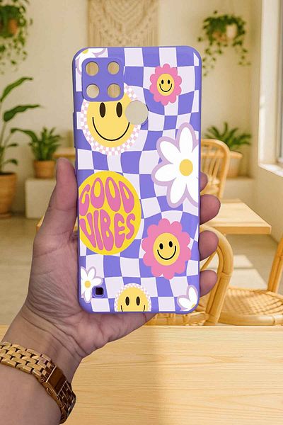 Vip Case Realme C21Y -Good Vibes Silicone Shock Absorbing Classic Protected Rubber Case277