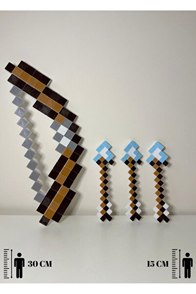 You Toys Minecraft 3 Adet 15 Cm Ok (Arrow) +1 Adet 30 Cm Yay Seti