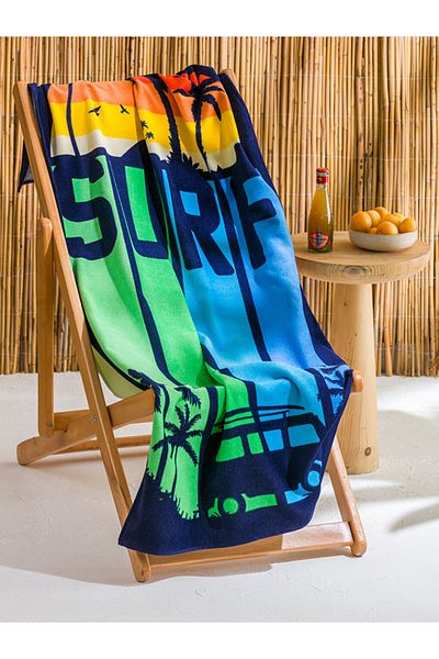 LC Waikiki Prosop de plajă din bumbac pentru băiat cu imprimeu mixt 73x150 cm