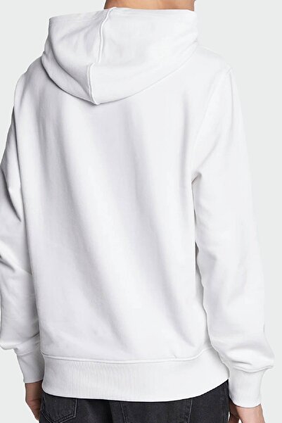 Calvin Klein Jeans 100% Cotton Women's Brand Logo Comfortable White Sweatshirt Zw0Zw02604Yaf