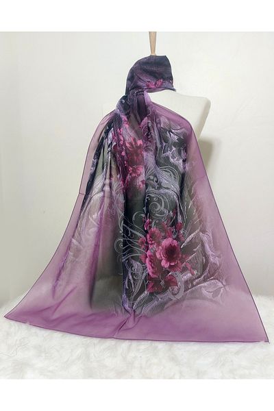 istanbul prensesleri Patterned Chiffon Shawl 185 X 70 cm
