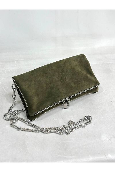 çkn sedat çakan çanta & fular & aksesuar Genuine Suede Leather Portfolio/ Clutch Women's Handbag