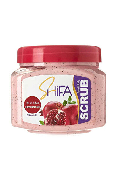 Shifa شفا صنفرة للوجه والجسم بخلاصة الرمان - 500 مل
