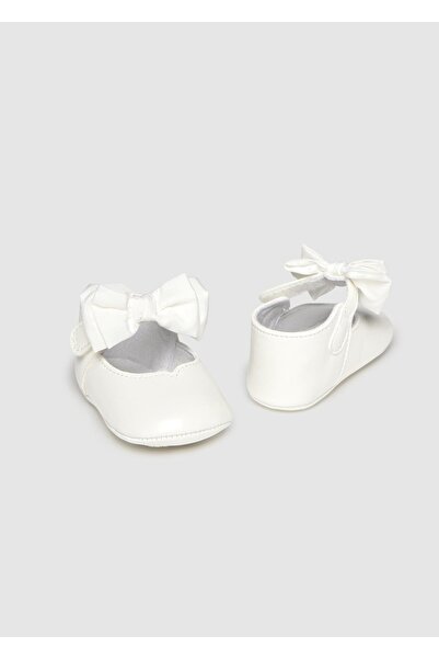 MAYORAL Newborn Kız Bebek Patik Ayakkabı Krem