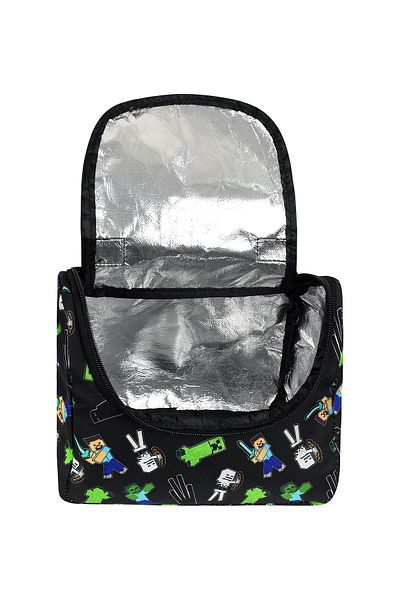 MASTER PACK Patterned 3-Piece Orthopedic School Bag Set School Bag Thermal Lunch Bag Pen Holder