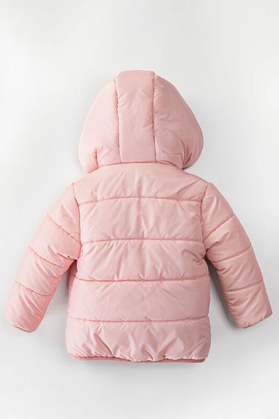 Ofislot Rabbit Inflatable Plush Fur Inside Thick Snow Hooded Winter Girl Baby Coats with Zipper Pocket Children's Coat
