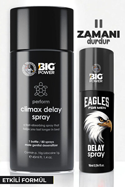BİG POWER Geciktirmeye Yardımcı 45ml Sprey ile 16ml Kombini