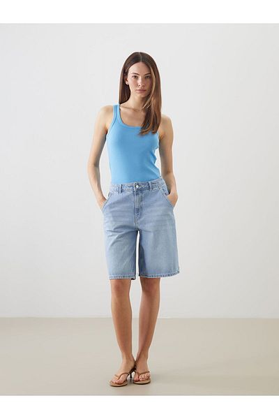 LC Waikiki Tricou LCWAIKIKI Classic cu gât în U pentru femei