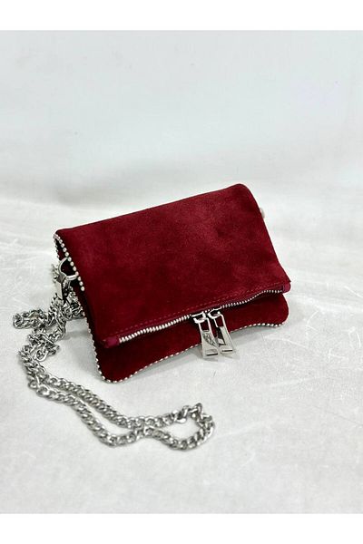 çkn sedat çakan çanta & fular & aksesuar Γυναικεία τσάντα Clutch από ΓΝΗΣΙΟ ΔΕΡΜΑ SUEDE