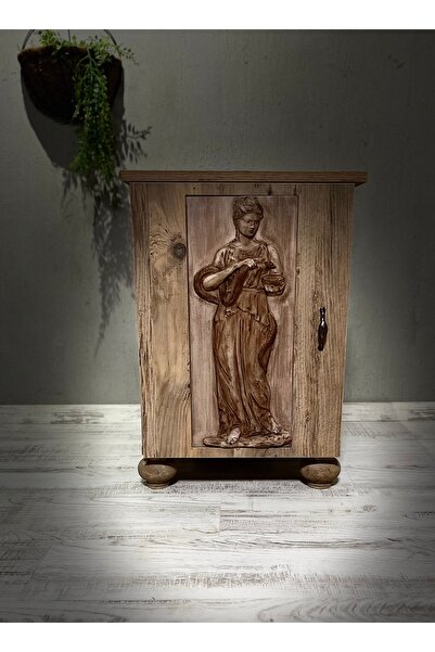 Stor Hygieia Şifa Tanrıçası K107 Komodin Dolap Rustik Özel Üretim Sınırlı Sayıda