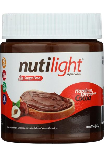 Nuti & co Nutilight Hazelnut Dark Chocolate Spread, 312 grams - Single Pack