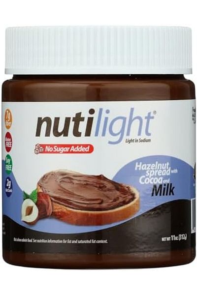 Nuti & co Chocolate Spread with Hazelnut and Milk by Nutilight, 312g - Single Pack