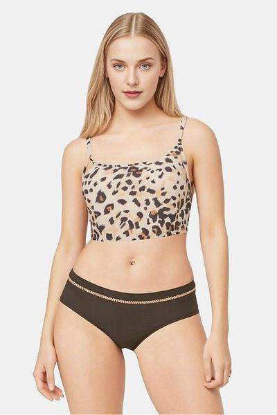 aerie Women Animal Print Padded Bra, Multicolor