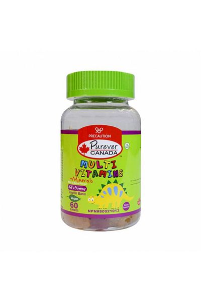 purever canada Multivitamin and Minerals for Kids - 60 Chewable Gummies