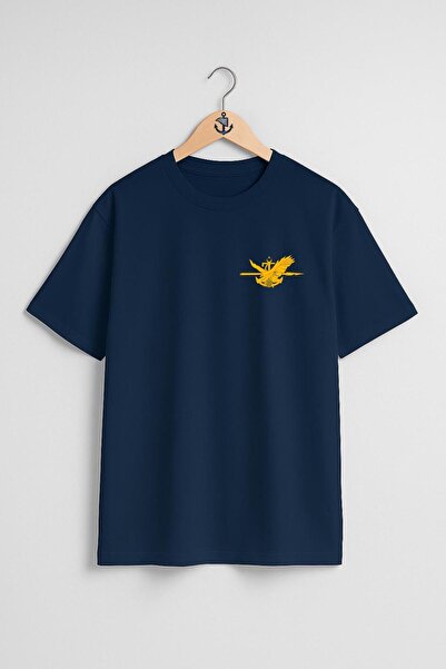 Bahriyeli Collection supradimensionat Sat - Comandă de asalt subacvatică unisex cu design de buzunar și spate tricou