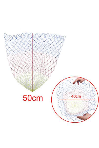 Choice 40cm Nylon Fishing Nets Fishing Trackle Collapsible Rhombus Mesh Hole ...