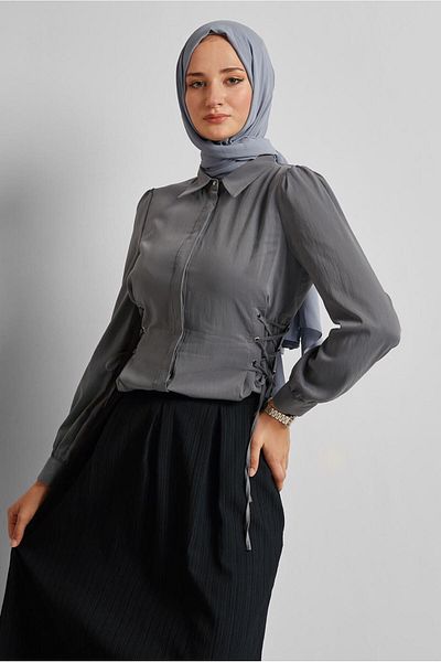 Alvina ΜΠΛΟΥΖΑ ΜΕ ΛΕΠΤΟΜΕΡΗ ΔΑΝΤΕΛΑ 45498