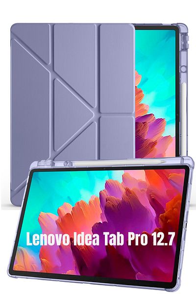 İncisoft حافظة متوافقة مع Lenovo Idea Tab Pro مقاس 12.7 بوصة TB373FU، غطاء ذكي مع حامل ووضع النوم مع حجرة للقلم