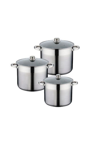 OEM Set oale din inox Grunberg, 6 piese, cu capace termorezistente