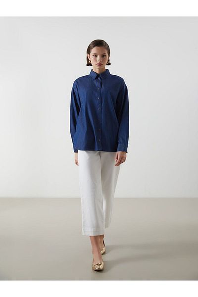 LC Waikiki LCWAIKIKI Classic Elastic Waist Wideleg Γυναικείο Jean Παντελόνι