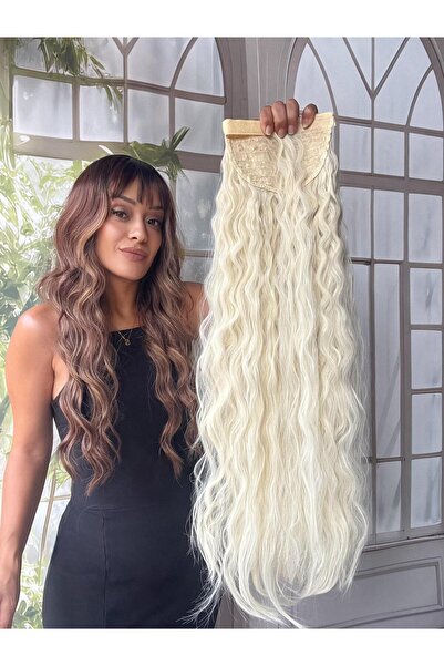 Suzan Peruk Bağcıklı At Kuyruğu Gerçek Saç Dokulu- Yandan dolamalı Takması ço...