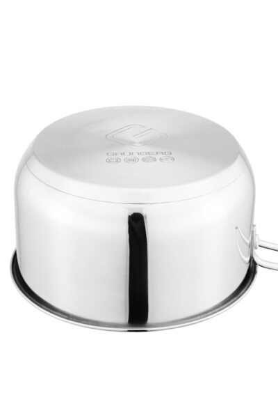 OEM Set of 2 x Stainless Steel Saucepan, Induction Compatible, 18 cm, 2 l, Grunberg