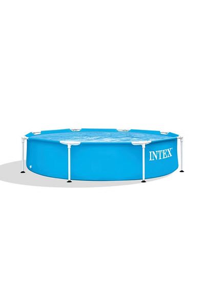Intex Metal Frame Round Blue Swimming Pool 244x51cm