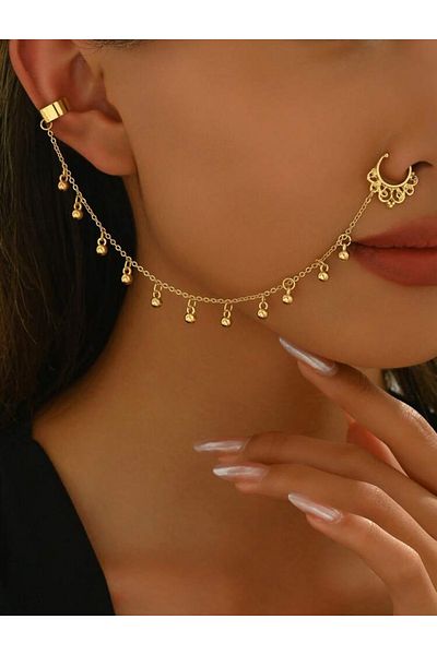 La Saade Golden Mystic Eclipse-Gold Ear Nose Hole-Free Piercing