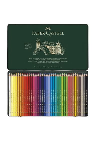 Faber Castel Polychrome Color Pencils – 36 Assorted Colors, Smooth & Vibrant