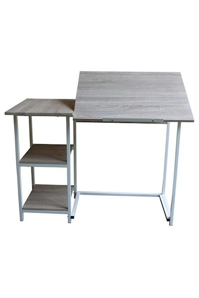 OEM Birou de calculator GRUNBERG CT3186, Metal + MDF, 110x55x75 CM, Gri