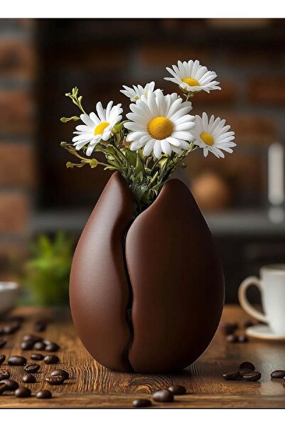tigea accessories DEKORATİF KAHVE ÇEKİRDEĞİ 13 CM VAZO