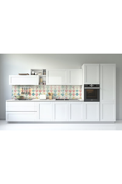 Rabadon Mutfak Tezgah Arası Kaplama Mermer Desenli Yapışkanlı Folyo Fayans Ka...