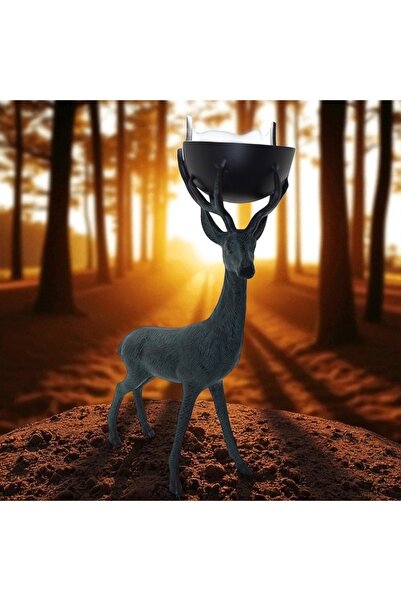Kuzey Tacı Metal Deer Design Bowl 75 cm Decorative Natural Look Vip