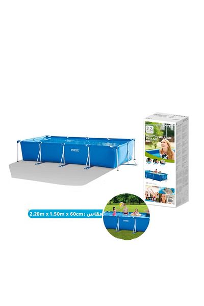 Intex Rectangular Frame Above Ground Pool – 220×150×60 cm