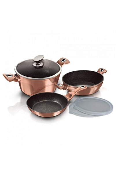 Berlinger Haus Pots and pans set (6 pieces) Rose Gold Metallic Line Berlinger...