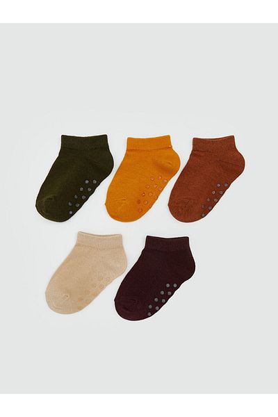 LC Waikiki Stil casual de la magazinul UZG |   Șosete verde Basic pentru băieți, pachet de 5