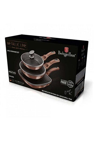 Berlinger Haus Set tigai (6 piese) Rose Gold Metallic Line BerlingerHaus BH 6195